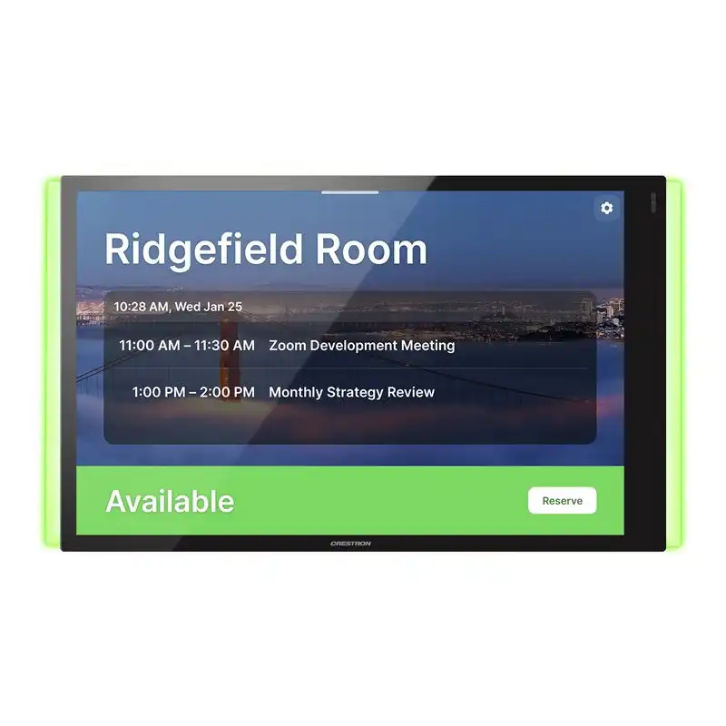 Crestron Room Scheduling Touch Screen - Pour Zoom Rooms - gestionnaire de salle - sans fil, f... (TSS-1070-Z-B-S-LB KIT)_1